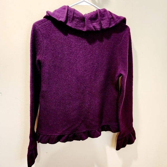 Colour Works Burgundy wool Cardigan size S - Picture 5 of 11